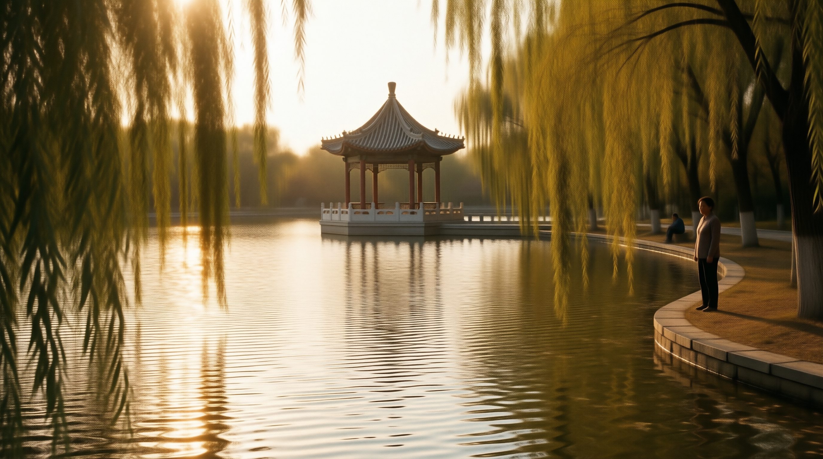 中山公园湖边