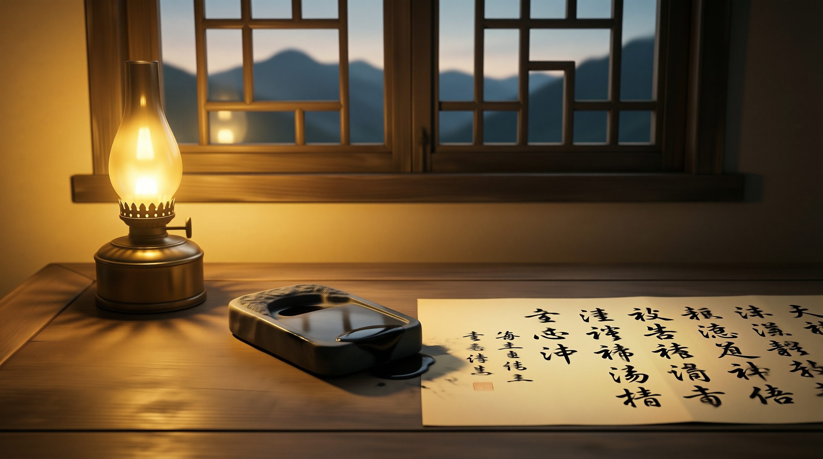 砚台里的海
