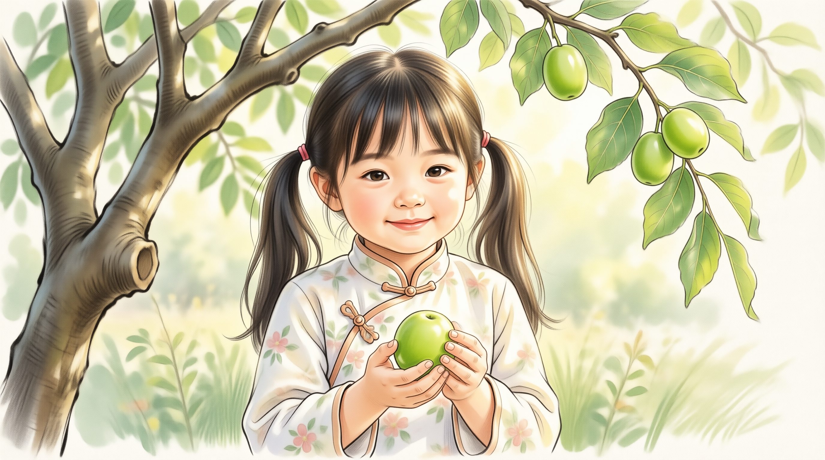 照片上的槐树