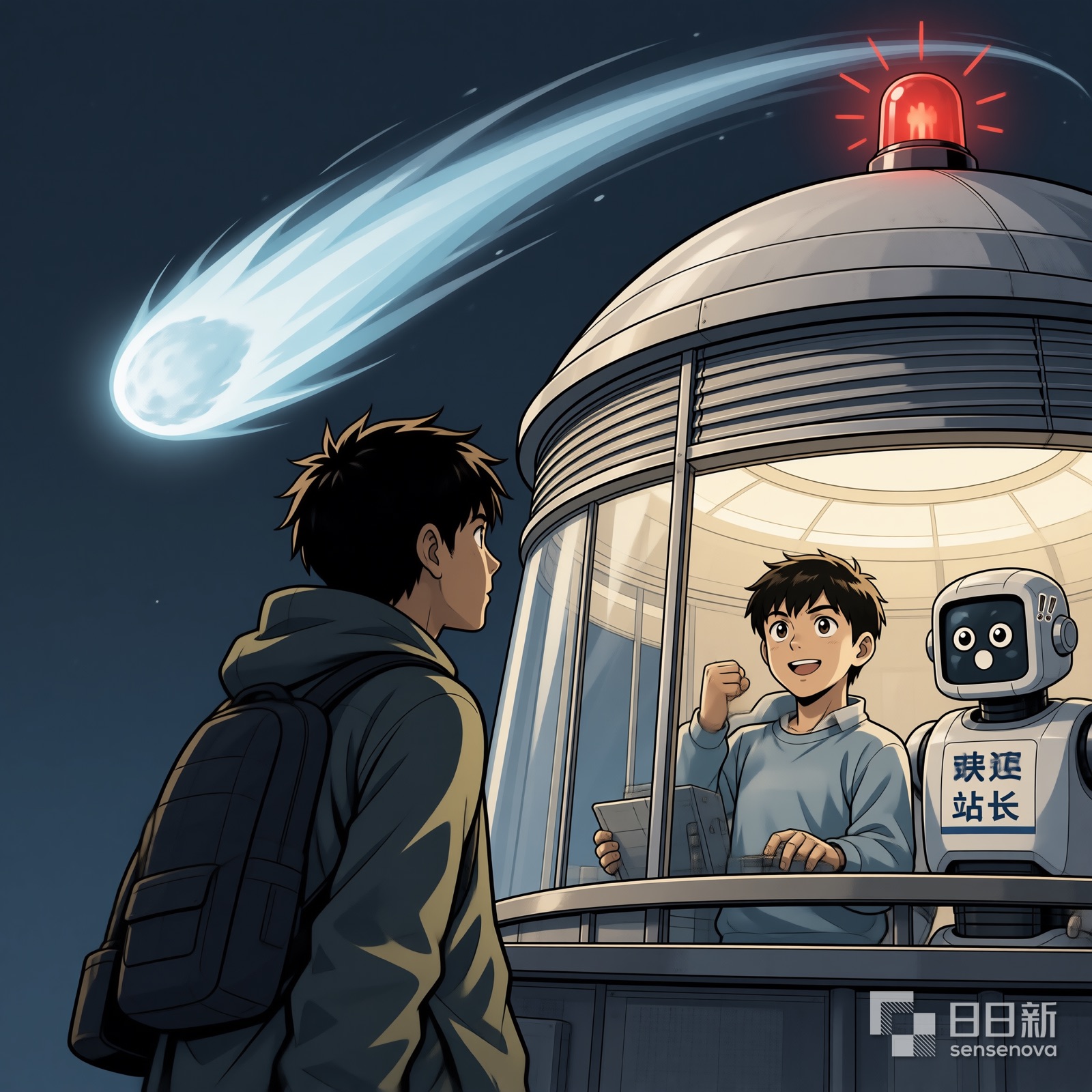 迷路彗星冲向快递站，警报大作