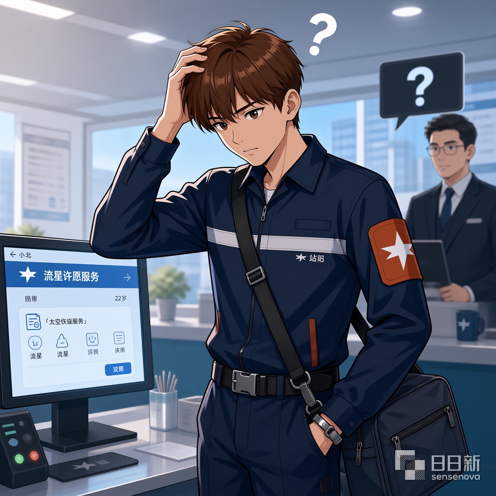 小北看着流星许愿服务的订单挠头