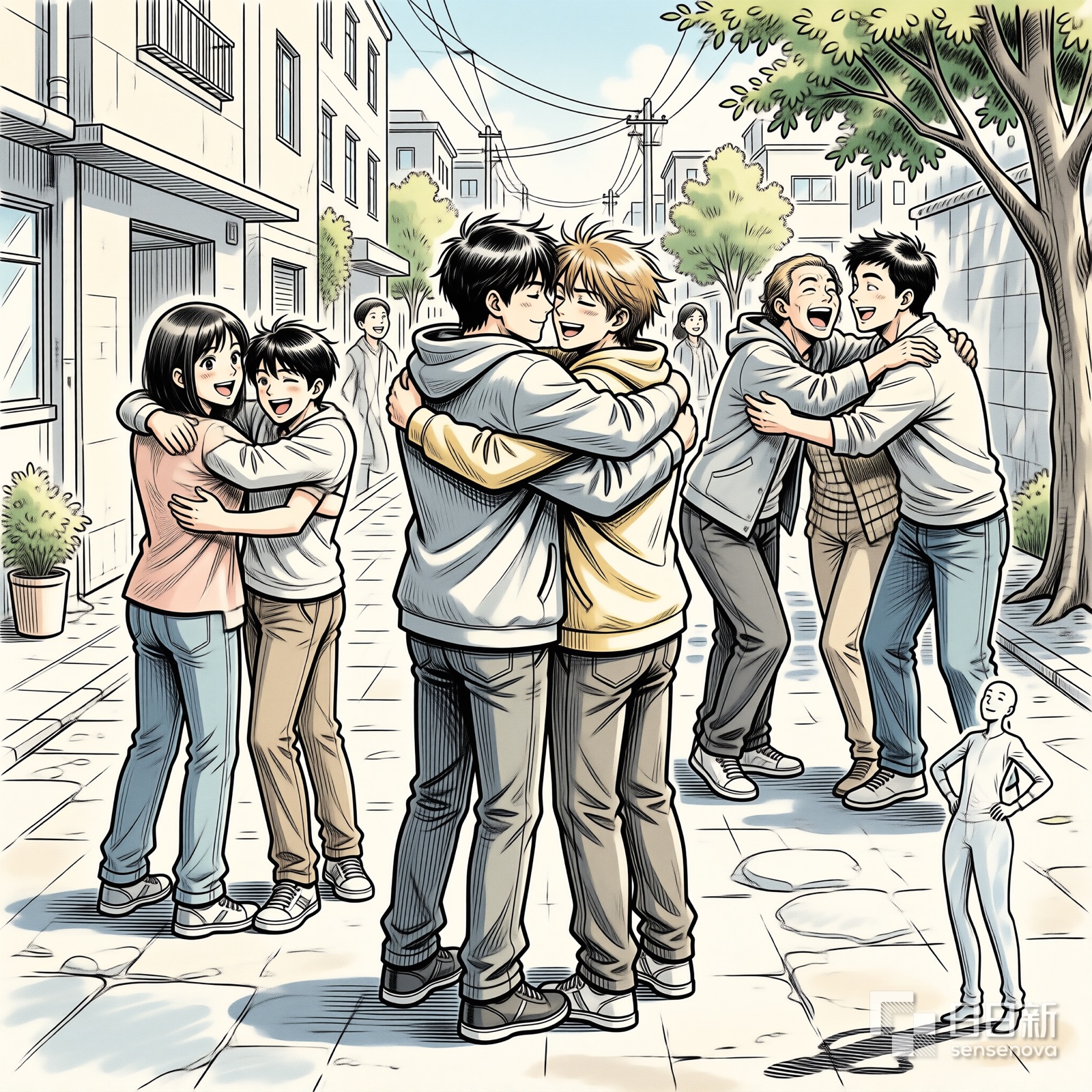第8号星球的人们终于学会互相拥抱